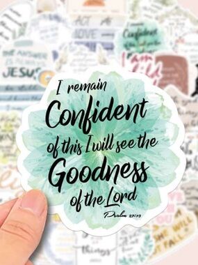 50 Pk. Christian Vinyl Stickers 2”